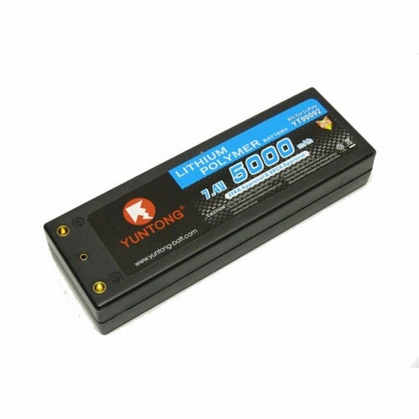 Yuntong 2S 7.4V 5000 mAh LiPo 30C Hardcase 4 mm accu pack