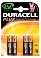 Duracell AAA LR3 MN2400 bl/4 Plus alkaline Batterijen